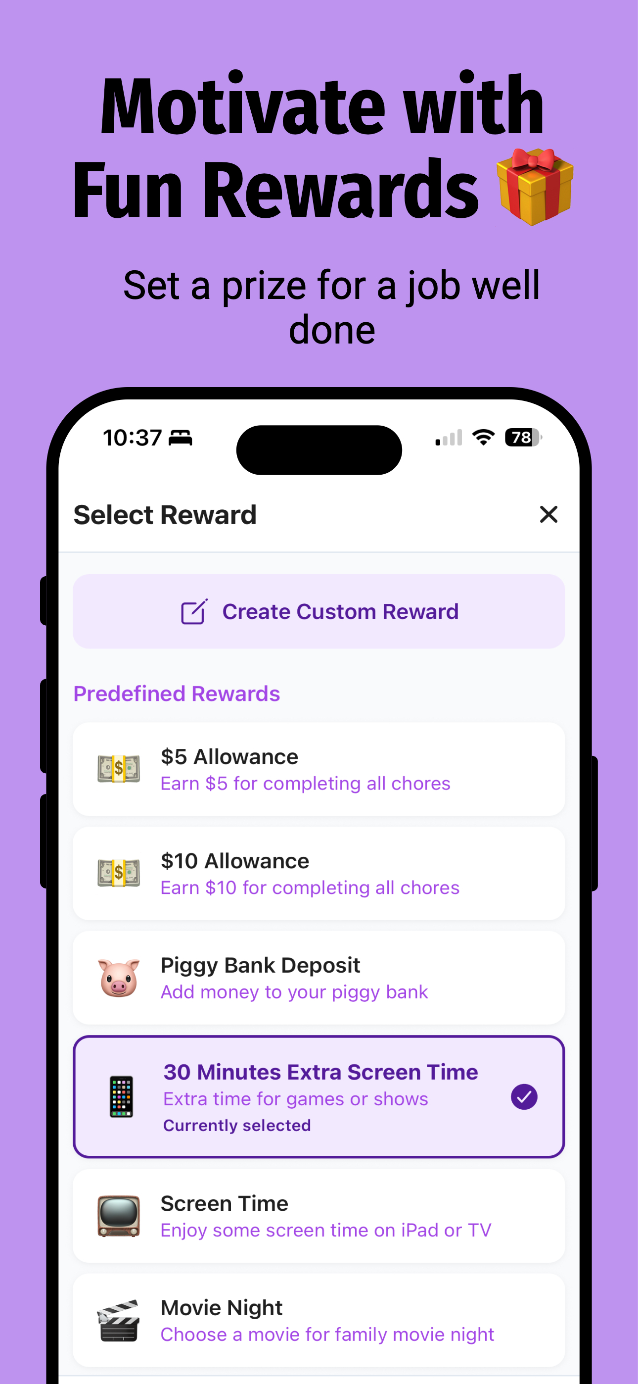 Kids Chore Planner - Tailor chores for each kid