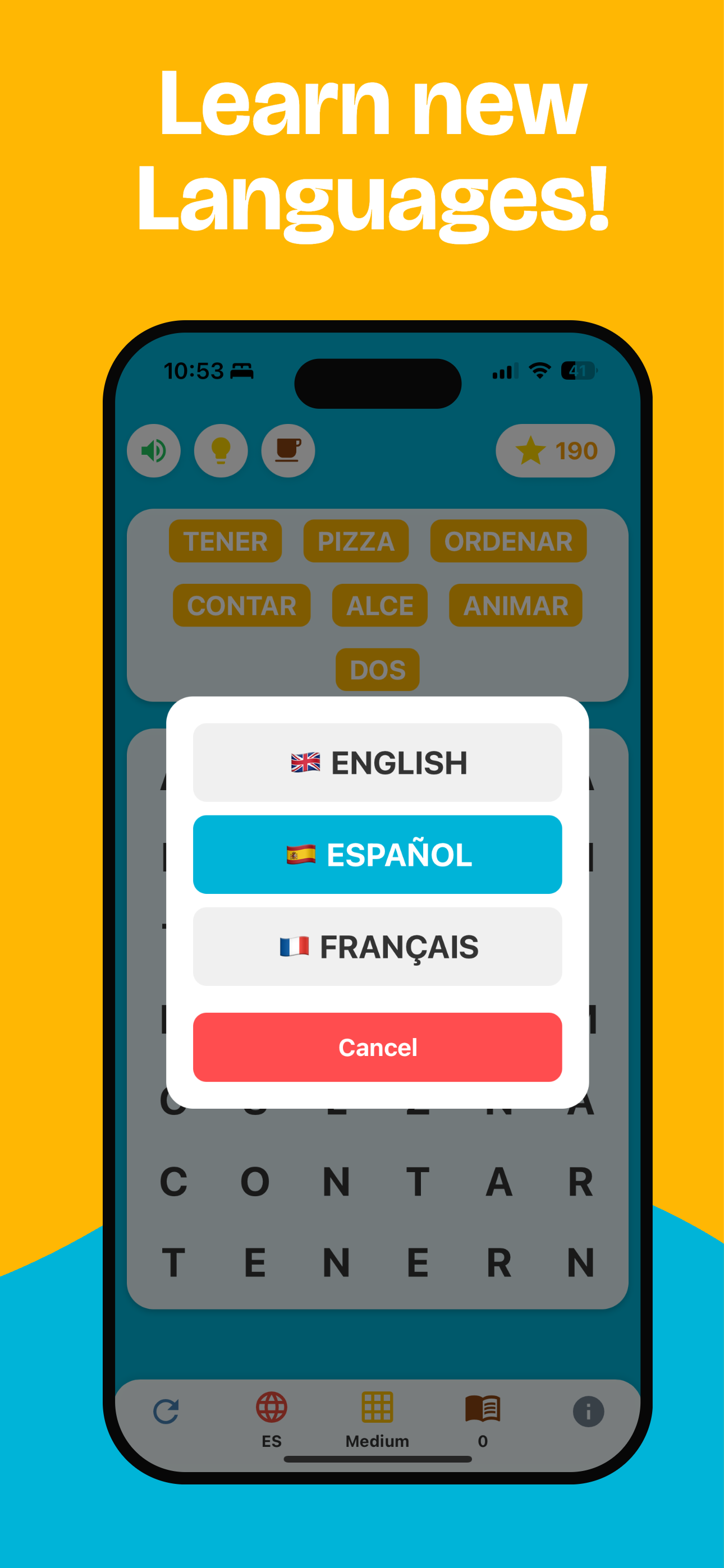 Lingo Word Search - Multi-language support